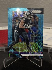 2018 Panini Prizm Football C.J. Mosley Blue Laser Prizm