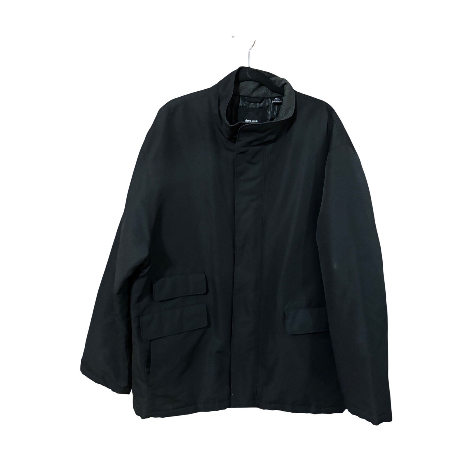 Pierre Cardin Mens Black Full Zip Jacket Outerwear Size XXL