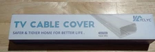 Ylcyc Tv Cable Cover Kit 39in White Home & Office Cord Organizer
