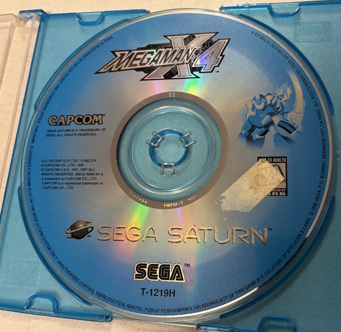 Mega Man X4 Sega Saturn 1997 Classic Game Disc Only Authentic
