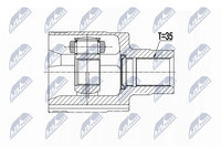NTY Gelenksatz, Antriebswelle NPW-BM-122 FüR Mini