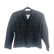 WOMAN'S RETRO BEDFORD FAIR LIFESTYLES LONG SLEEVE BLAZER JACKET. SIZE 10P Petite