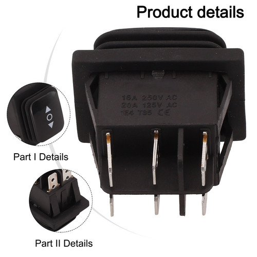 Premium Momentary Switch for Waterproof Linear Actuator 6 Pin 3 Position - Picture 6 of 16