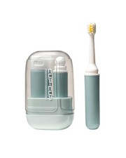 3-in-1 Travel Toothbrush Set, Folding Travel Toothbrush Kit with Reusable Cup...