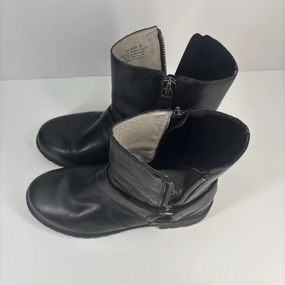 Alegria Charlette Crazyhorse Mujer’s 8/EU 39 Botas de Cuero Negras Resistentes al Deslizamiento Foto 4 de 4