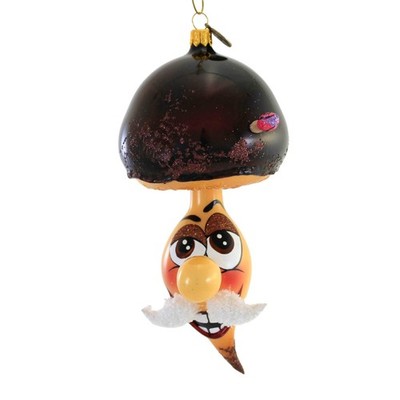 Blubom 7.50In Giant Boletus, Glass, Ornament Mushroom Old Man 2022208