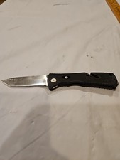 SOG TRIDENT TANTO BLACK Folding Knife Vintage 