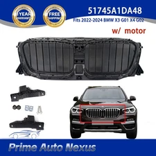 For BMW X4 xDrive30i X3 2022-2024 Front Radiator Grille Air Shutter w/ Motor