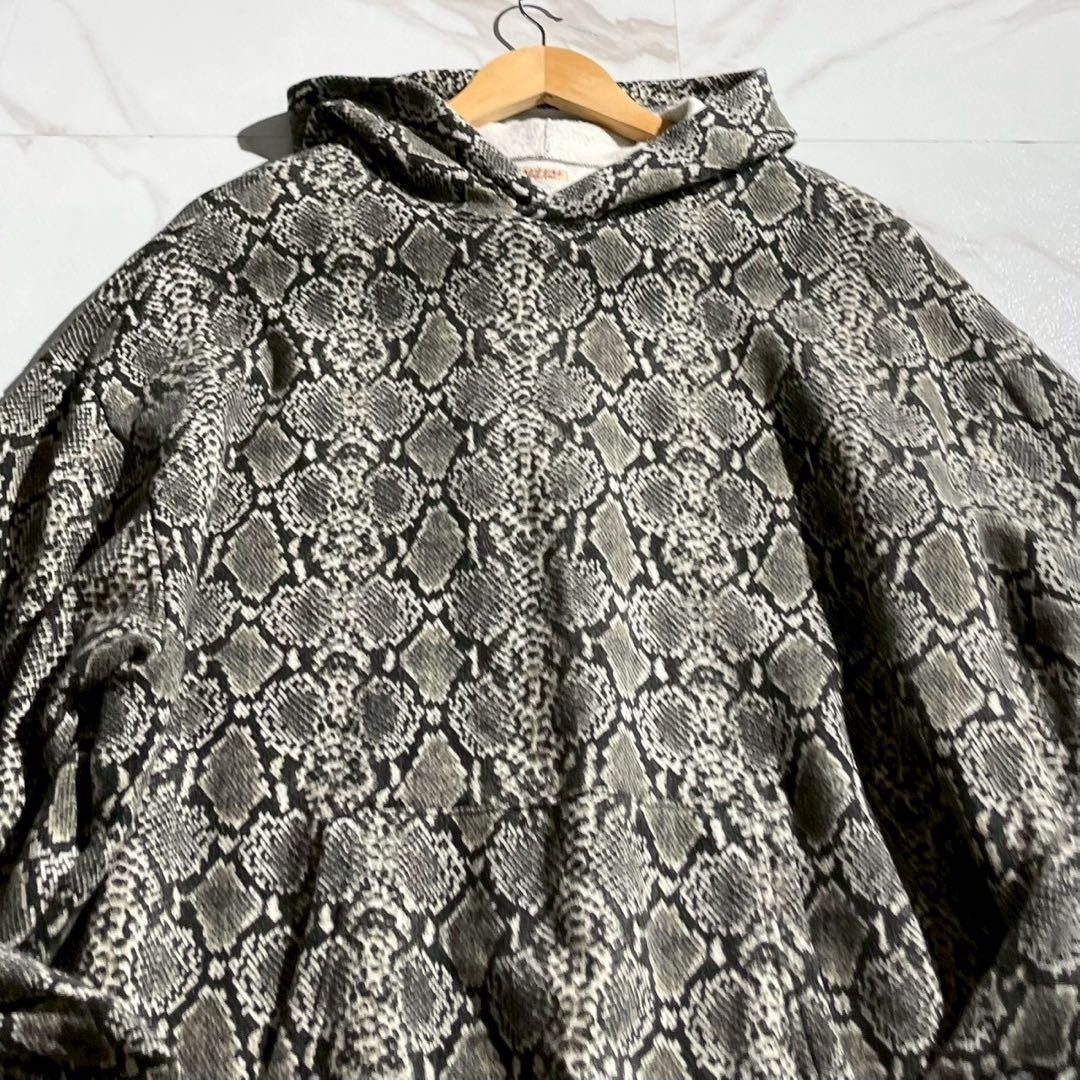 USED [RARE] KAPITAL PULLOVER HOODIE, PYTHON PRINT… - image 3