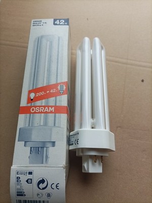 Osram Compact Fluorescent Lamp Dulux T/E Plus 42W 840 4000K Lumilux Cool GX24q-4