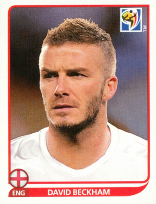   Panini World Cup 2010 - Sticker David Beckham - England - No Number