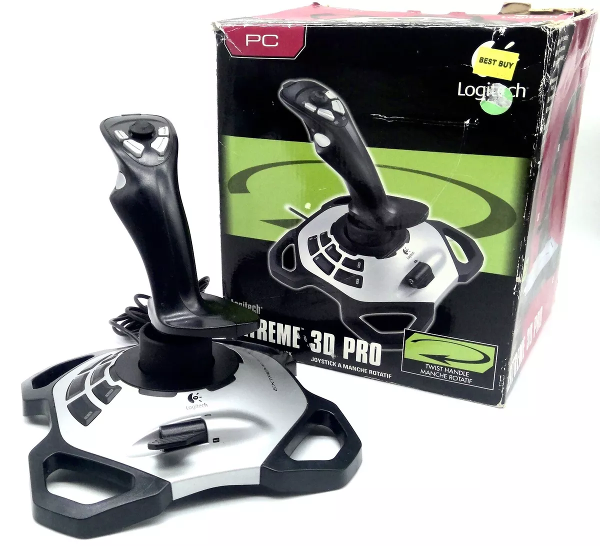 Logitech Extreme 3D Pro Joystick Twist Handle 12 Programmable Buttons - 97855018113 | eBay