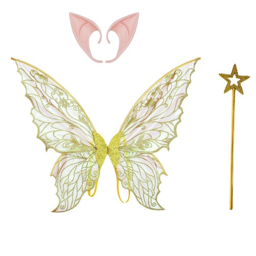 1Set Butterfly Wings Carnival Elf Ears Star Shape Fairy Stick Fashion Sturdy - Picture 18 of 59