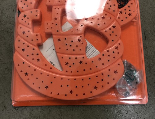 Vintage Double Sided Pumpkin Sculpture Halloween Decoration Atico UL NOS New - Picture 2 of 8