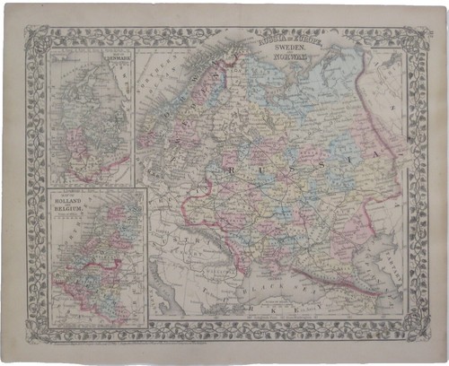 1935 Atlas of the World Vintage Map Pages - Europe Map on one side