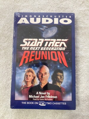 Simon Schuster Audio~Star Trek~Next Generation Reunion~Audio Book ~ 2 Cassettes