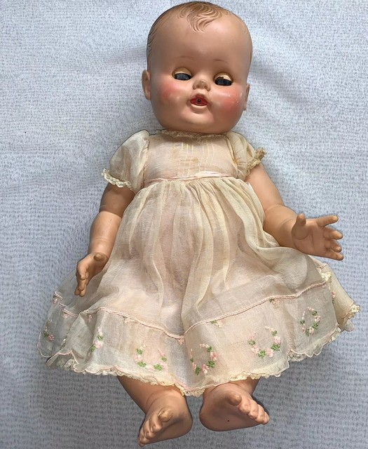 Vintage 1950s Madam Alexander Kathy Baby Doll Molded Hair Sleep Eyes