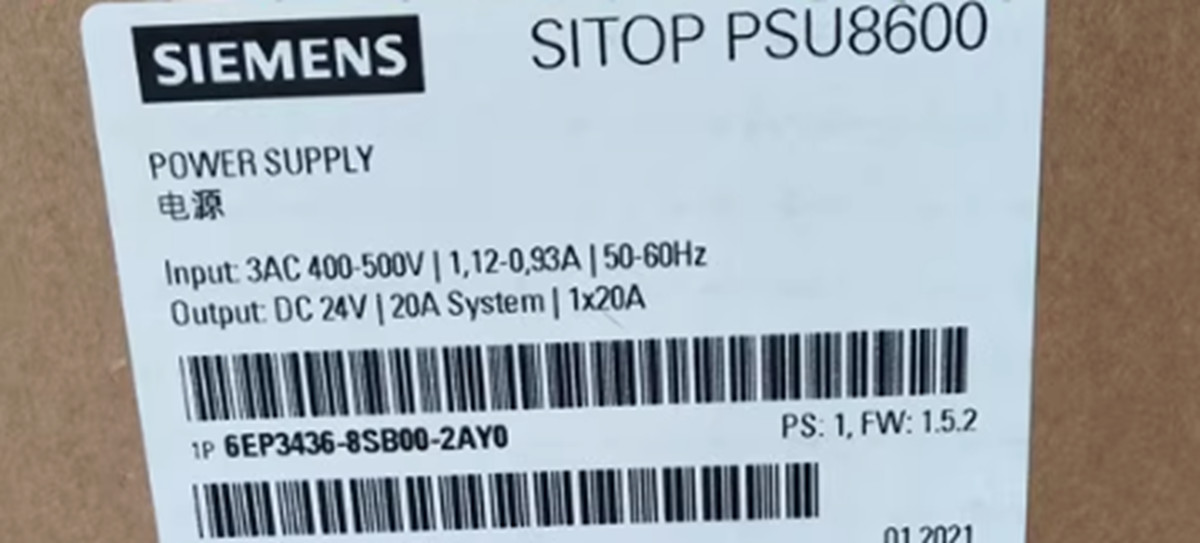 New In Box Siemens 6EP3436-8SB00-2AY0