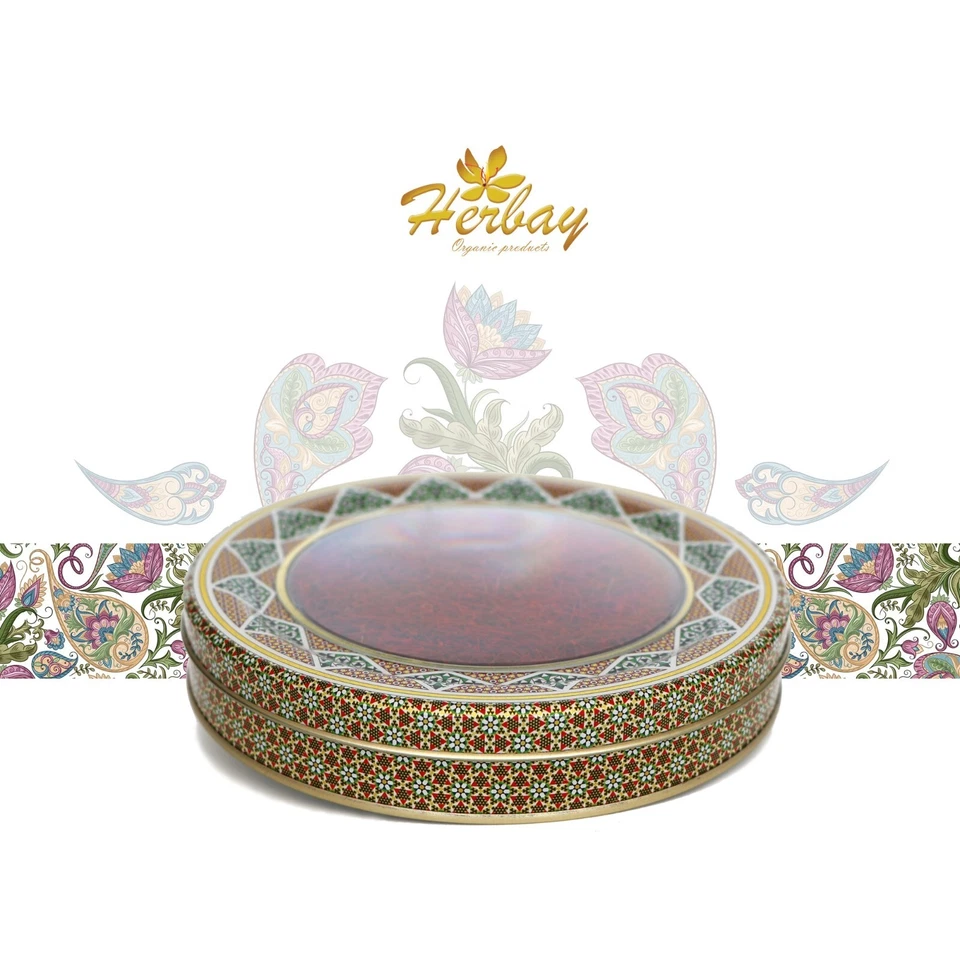 Herbay Saffron, Finest Pure Premium Super-Negin Saffron Spice 80 grams Khatam - Image 3 of 4