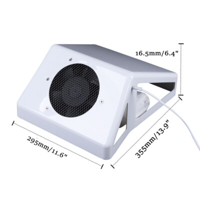 SHZICMY Nagelstaubsauger 80W Weiß - Professioneller Staubsammler Für Nagelstudio & Heimgebrauch