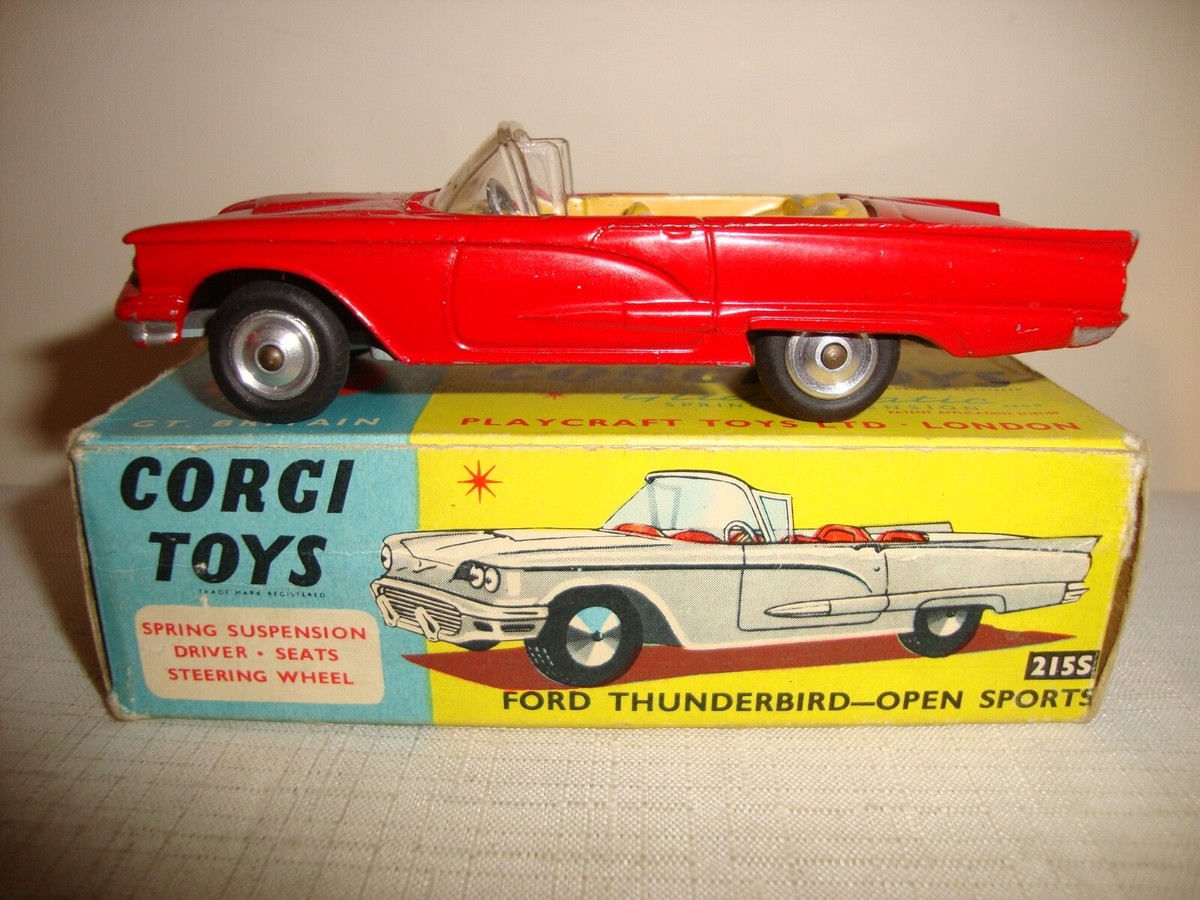 Original CORGI 215S FORD THUNDERBIRD OPEN SPORTS - EXCELLENT