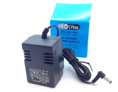 CUSTOM-LYNX Adaptador de repuesto de fuente de alimentación de teclado Casio AD-5 AD5 Reino Unido 9V AD-5E AD5E ~NUEVO~