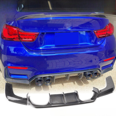 Real Carbon Fiber Rear Bumper Diffuser Lip Refit for BMW F80 M3 F82 F83 M4 15-19