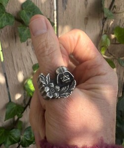 Mens Biker Ring .925 Sterling Silver Star Wars Darth Vader Size 12 Sith Lord 