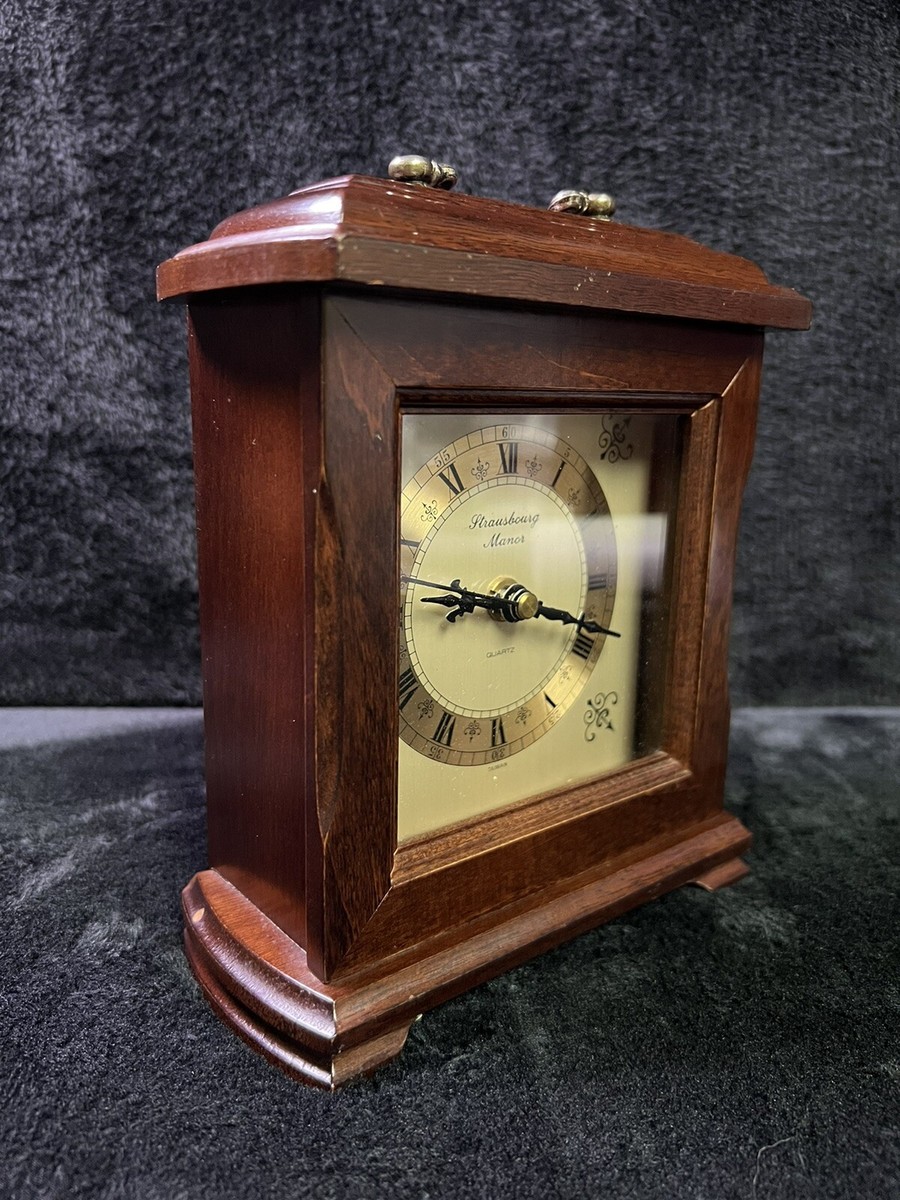 Strausbourg Manor Mantle Clock Quartz Movement Wooden Taiwan Made