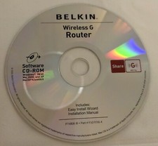 Belkin Wireless G Router CD Rom Software Win 98SE/ME/2000/XP Mac OS 9.2  X