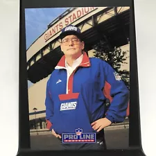 Ray Handley #289 1991 Pro Line Portraits Base Card New York Giants NFL CO