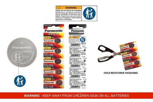 CR2032 CR1616 CR1620 CR1632 CR2025 CR2430 Lithium Battery 3V Panasonic - Picture 6 of 7