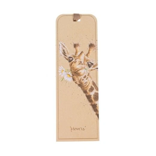 Wrendale Designs Giraffe Bookmark - 50 x 150 mm Flowers Book Mark