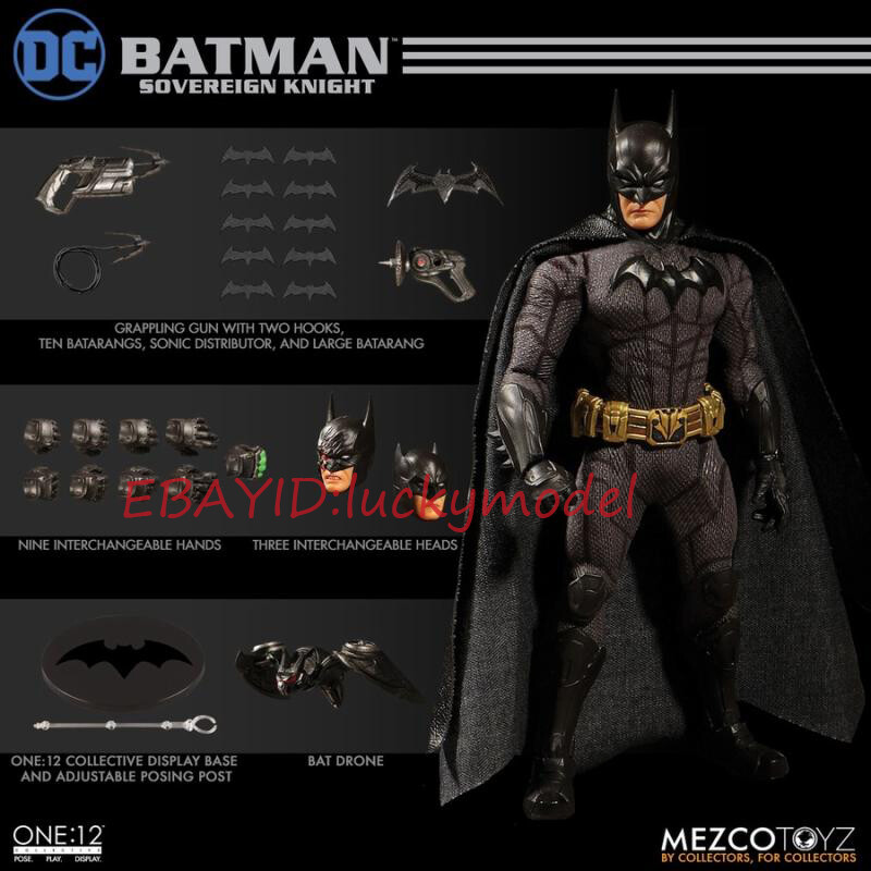 mezco one:12collective アーマードバットマン Mezco Toyz 1/12 DC Batman Garage Kits Action Figure Toys In Stock