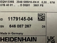 HEIDENHAIN EQN 1336S 2048 line encoder DRIVE-CLIQ DQ01 ID 1179145-04 new in box