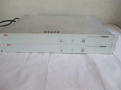 Lot of 2 BTS MARS BAS-300 24 x 8 Audio Matrix Switch Pro Studio Rack Mount