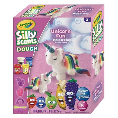 Crayola- Silly Scents Knete, Duftende Knete, Set KreierenundGestalten Einhorn mi