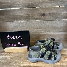 Childrens Kids Keen Rubber Newport H2 Waterproof Camo Shoes Sandals Size 5 C GUC
