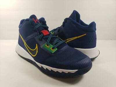 NIKE Blue GS Kyrie Flytrap 4 High Top Basketball Shoes CT5537-400 - Size 7Y