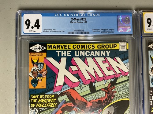 🔥MCU Comic Keys🔥X-Men 129 136 Signed🔥CGC 9.4 9.0🔥1st Kitty Pryde Emma Frost - Picture 2 of 4
