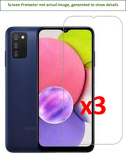 3x Samsung Galaxy A03/A03s Screen Protector w/ cloth