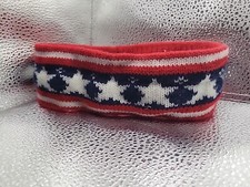 Retro Ski Yllas Red Winter Headband Ear Warmer Patriotic