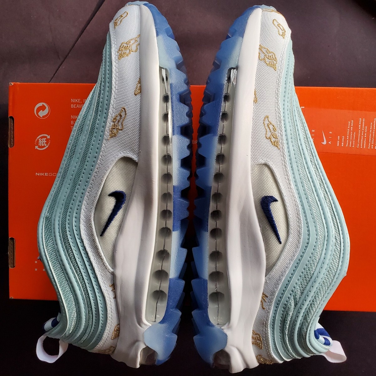 NIKE - AIR MAX 97 G NRG P 26.5 ゴルフシューズ NIKEナイキ Air Max 97 G NRG ゴルフシューズ ゼブラ柄 (Nike