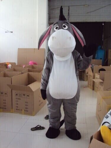 Donkey Mascot Costume Suit Cosplay Party Game Dress Outfit Halloween Adult - Picture 1 of 4