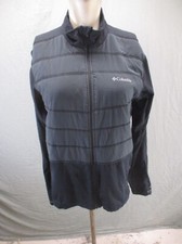 Columbia OMNI-WICK Size S Men Gray Full Zip High Neck Pocket Athletic Jacket 630