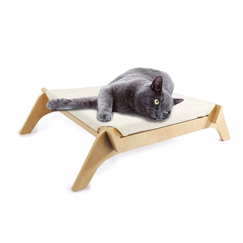 All For Paws Comfort Cat Lounge Cat Luxurious Hammock in Beige