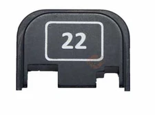 Glock 22 Engraved Slide Back Plate Aluminum Made USA for Glock Gen 1-4