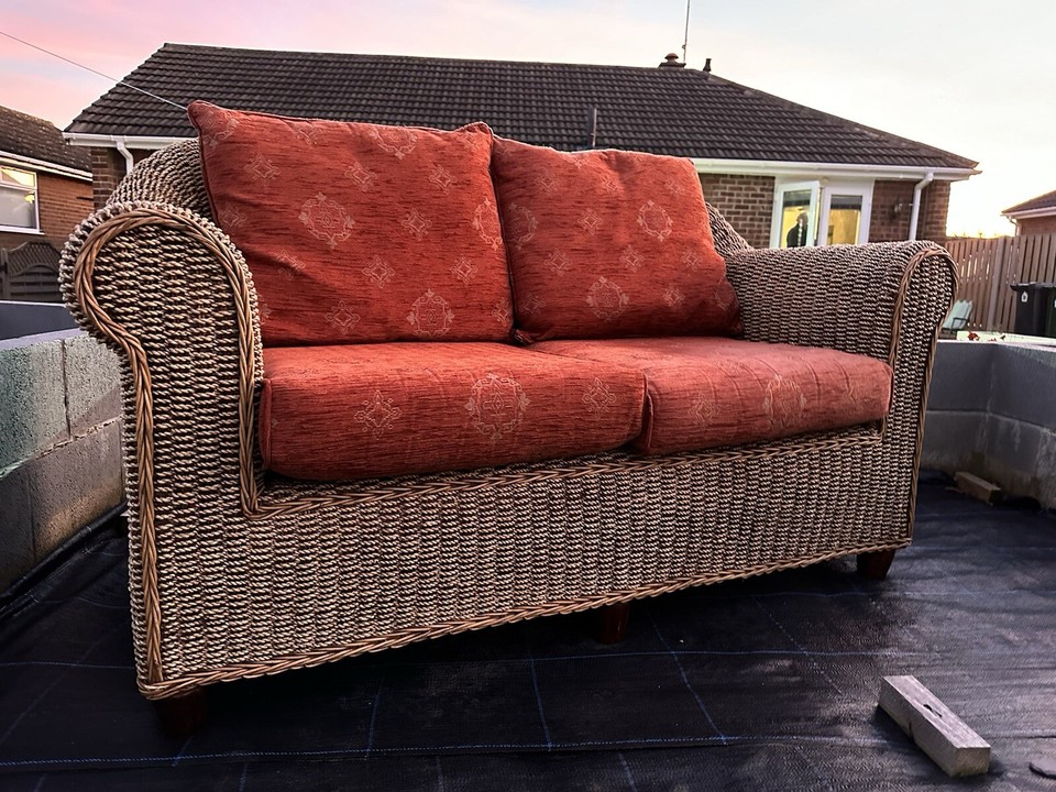 Cane Outdoor/Conservatory Furniture Set eBay
