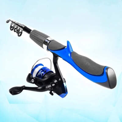 Kid's Carbon Fiber Rod Superhard Boat 1.2m/1.4m Ice Fly Lure Fishing Rod With Hi