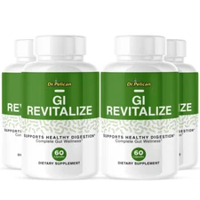 GI Revitalize -Digestive Support- 4 Bottles- 240 Capsules